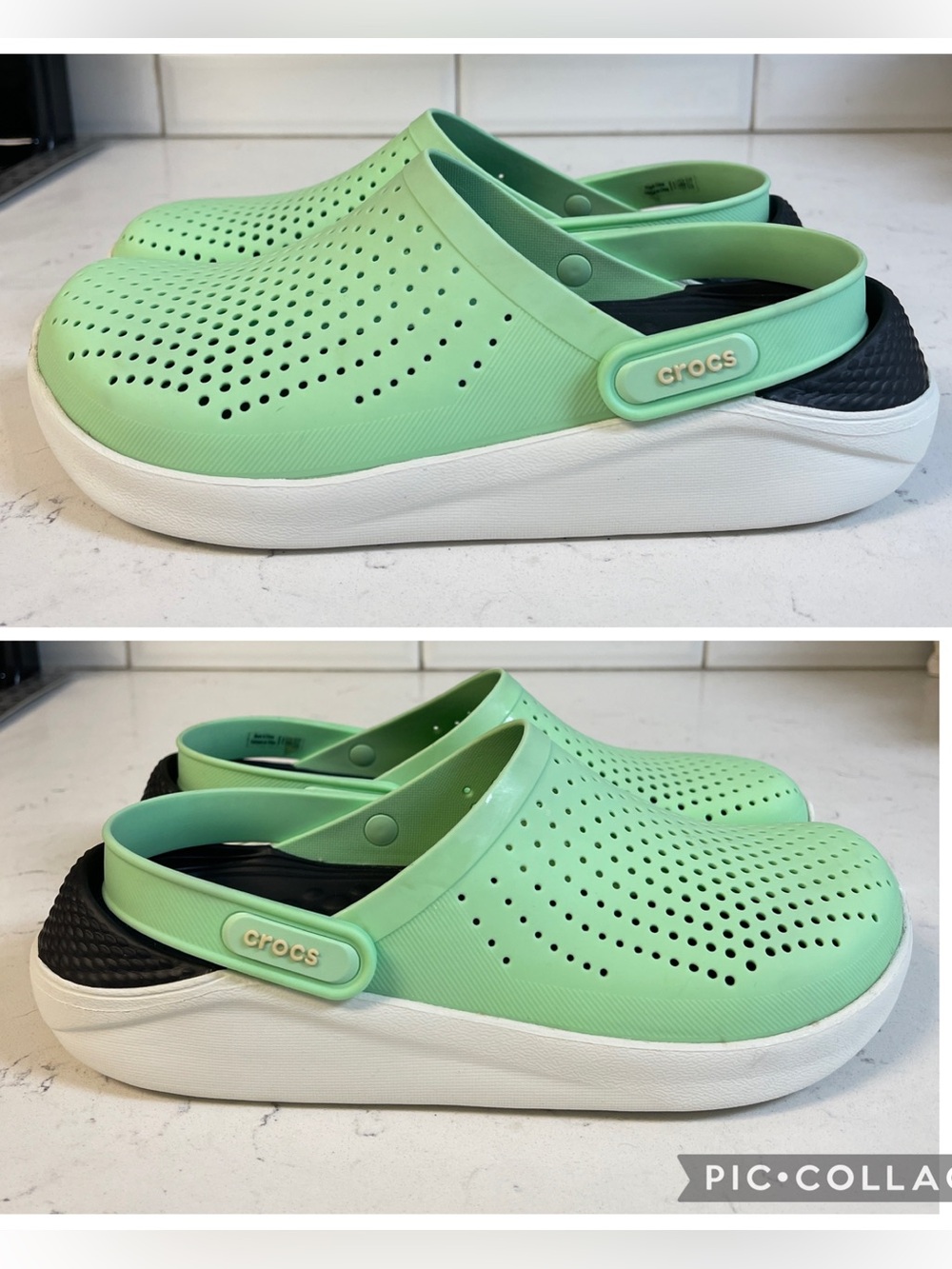 Crocs Literide Clog Mint Green 204592 Unisex Women’s 9 - Men’s 7 - Picture 15 of 17